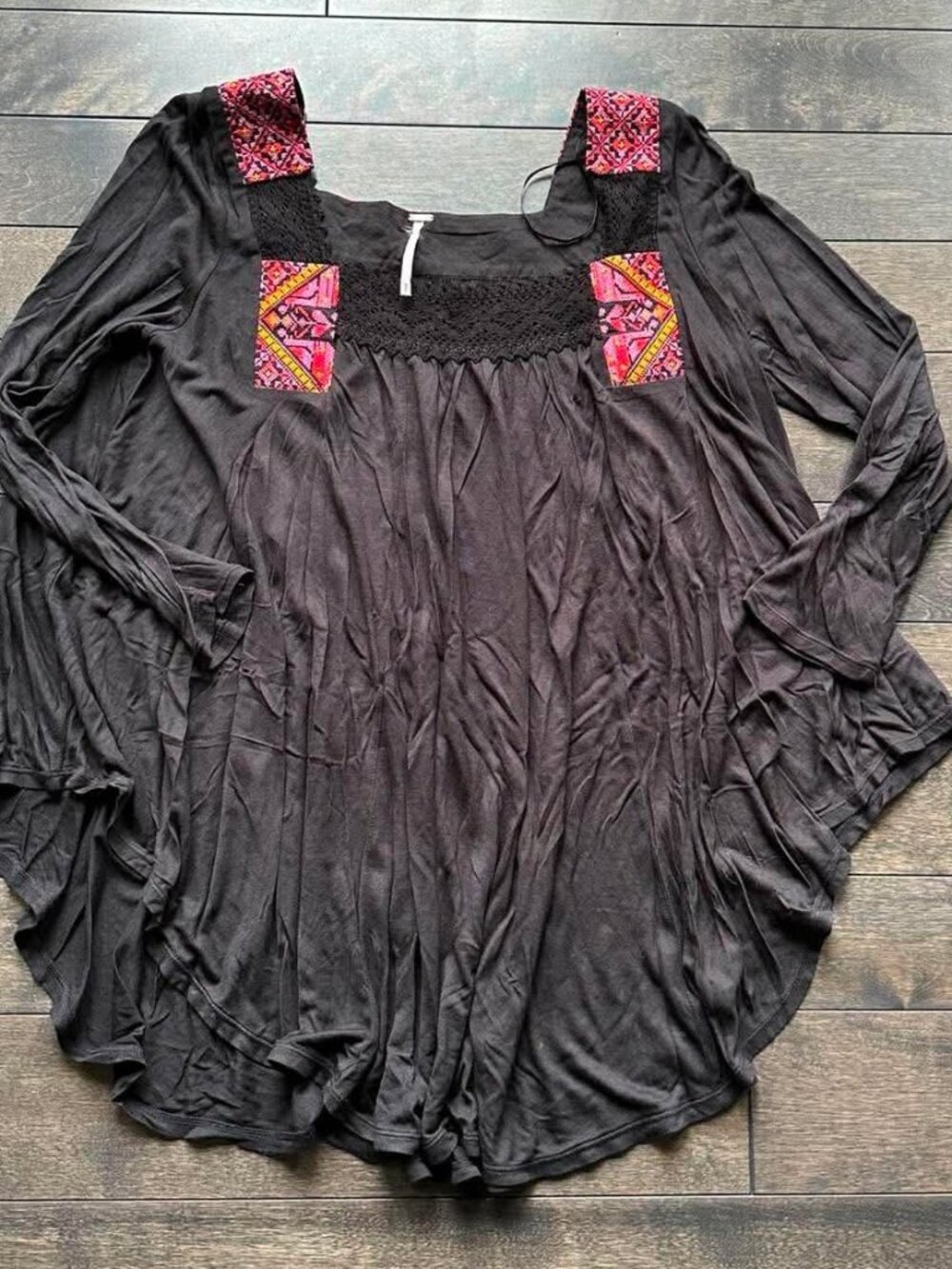 Free People Top with Embroidery